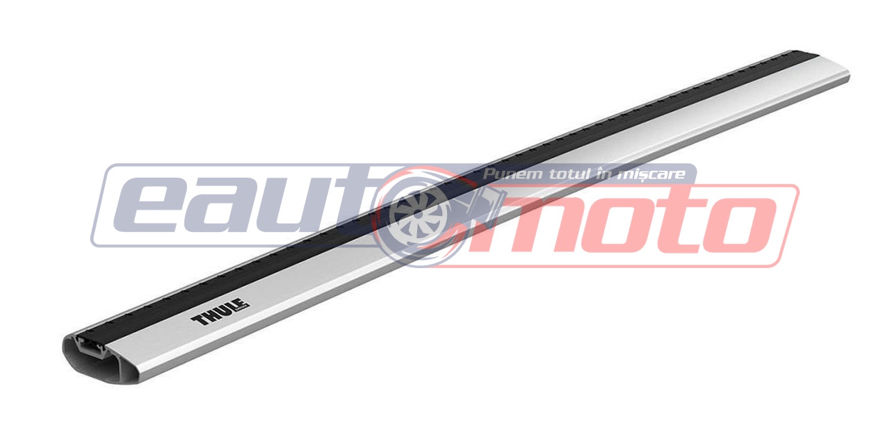 Bară transversală din aluminiu THULE Wingbar Edge 1040, argintiu, 104 cm, profil aerodinamic, capacitate 75 kg