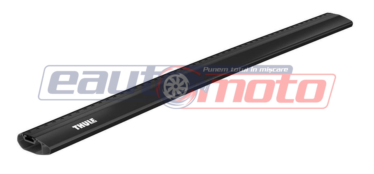 Bară transversală din aluminiu THULE Wingbar Edge 1130, negru, 113 cm, profil aerodinamic, capacitate de încărcare 75 kg