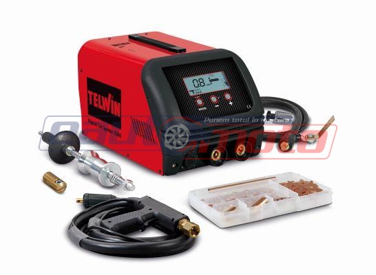 Aparat de sudură digital Car Spotter 5500, 400V, cu accesorii Telwin TW823232