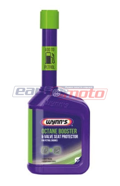 Aditiv pentru benzină, optimizator cifră octanică și protecție scaun supapă - WYNN'S Octane Booster 325ml, Cod: WYN43873