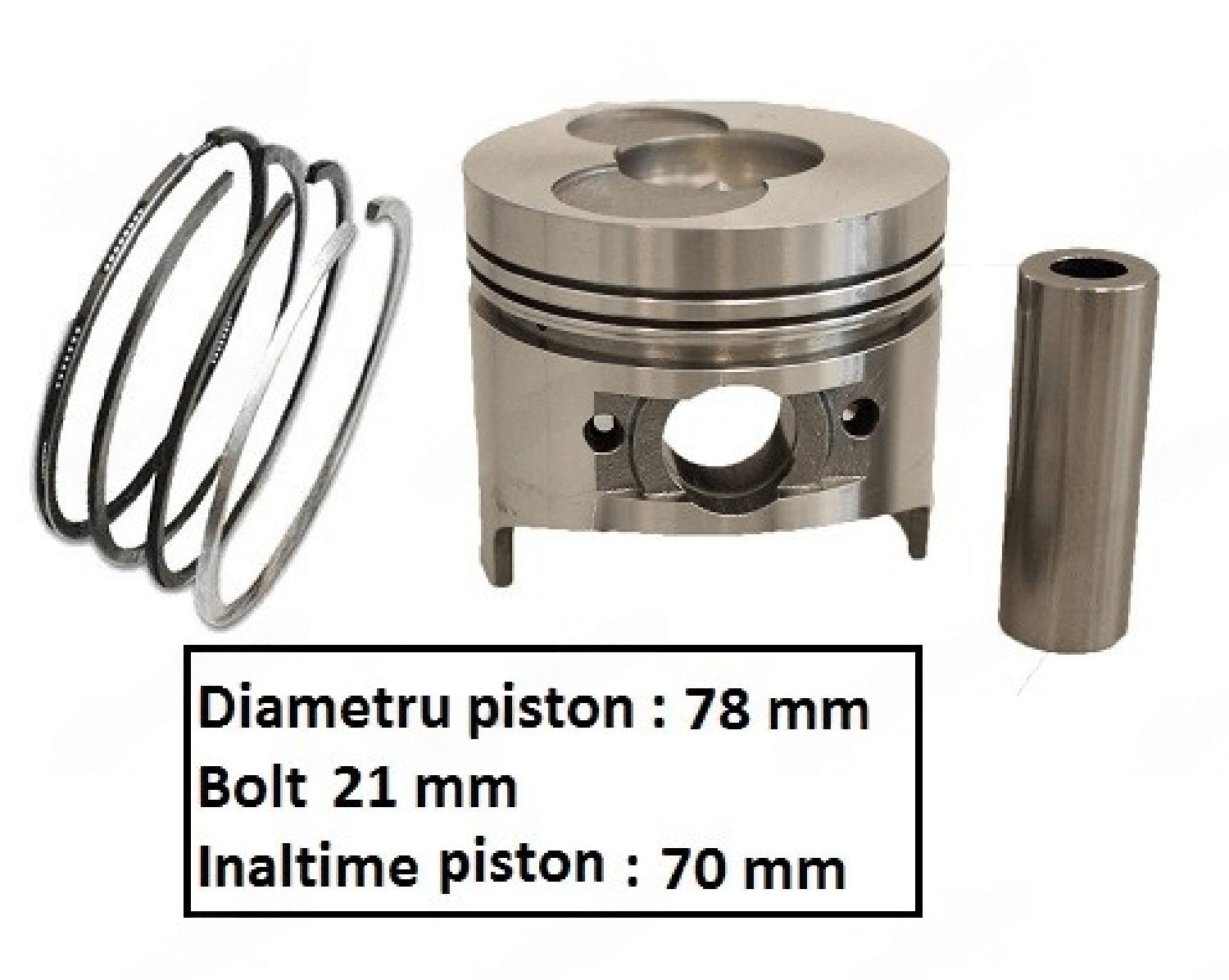 Piston generator diesel Ø 78 mm (7 cai putere)