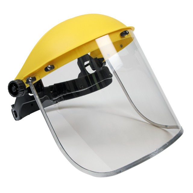 Protecție cască motocoasă plexiglass