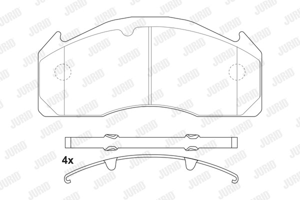 Disc frana fata stg/dr Jurid compatibil cu VOLVO