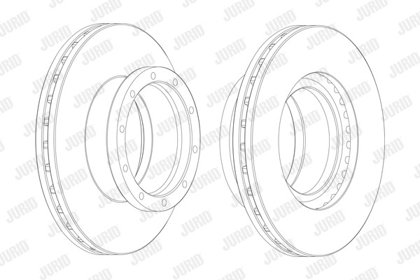 Disc frana spate stg/dr Jurid pentru MERCEDES-BENZ