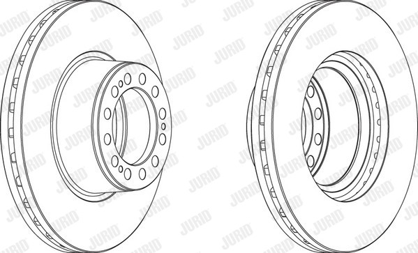 Disc Jurid frana spate stg/dr pentru MERCEDES-BENZ