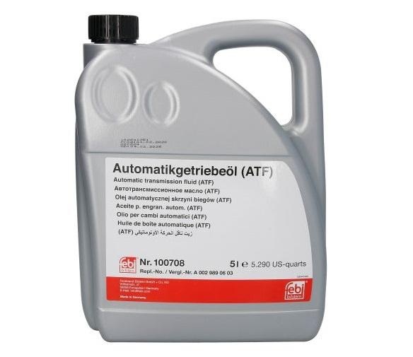 Ulei pentru transmisie automată FEBI BILSTEIN ATF 100708, 5 litri, culoare galbenă