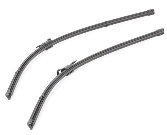 Set VALEO SILENCIO X.TRM FLAT BLADE SET stergatoare parbriz 574355, lungime 700 mm, 650 mm, fara carcasa, cu spoiler pentru PEUGEOT, MERCEDES-BENZ