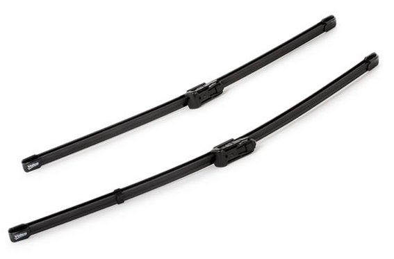Set VALEO SILENCIO X.TRM FLAT BLADE SET stergatoare parbriz 574382, lungime 530 mm, 475 mm, fara carcasa, cu spoiler pentru VW, SKODA, AUDI, SEAT