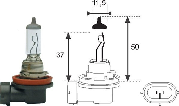 Bec H11 Magneti Marelli 12V 55W PGJ-19-2