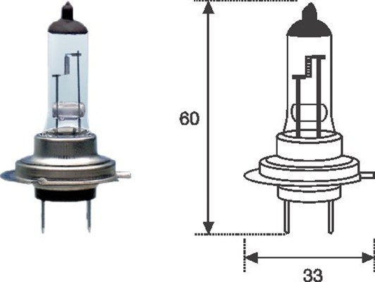 Bec H7 Magneti Marelli 12V 55W Px26d