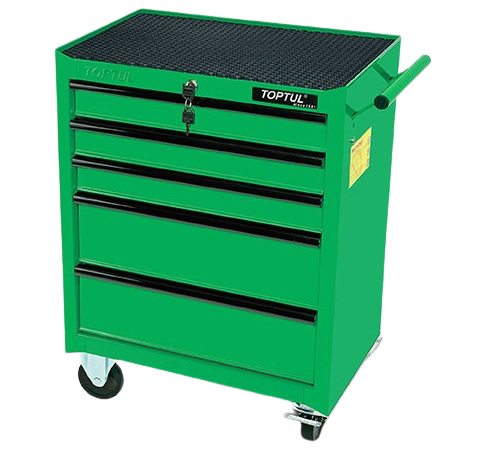 Dulap TOPTUL TCAB0501 mobil pentru masa de lucru, 5 sertare, 569x340x661 mm, capacitate încărcare 180 kg