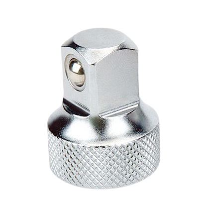 Adaptor scurt TOPTUL CAEC1216 chei tubulare, patrat 3/8 inch - 1/2 inch, lungime 30 mm, crom vanadiu, finisaj satinat