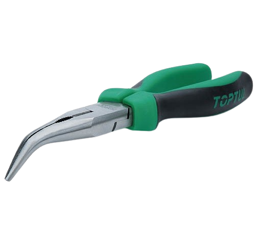 Cleste TOPTUL DFBA2208, lung, cu varf indoit, dimensiuni 8 inch/203 mm, capacitate taiere 3.2 mm, otel crom molibden
