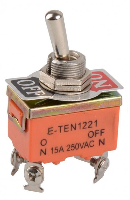 Comutator 15A 250V on-off 1221 (4 terminale)