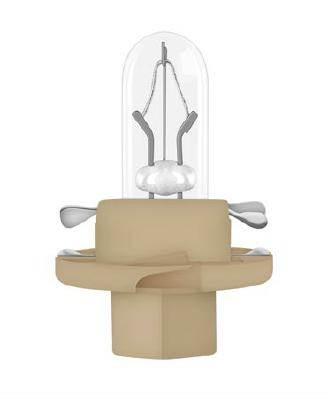 Bec BX8.4D, soclu bej, 12 V, 1.5W, OSRAM 2452MFX6, se vinde la set de 10 bucăți/pret pe bucată
