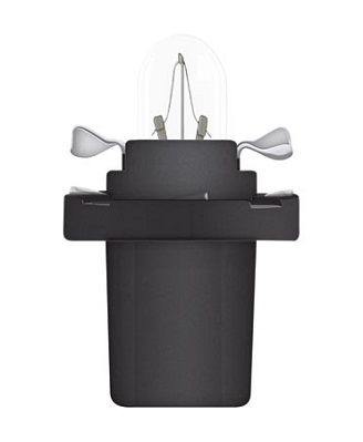Bec OSRAM 2721MF, bord cu mufa, B8.5D, soclu negru, 12 V, 1.2W