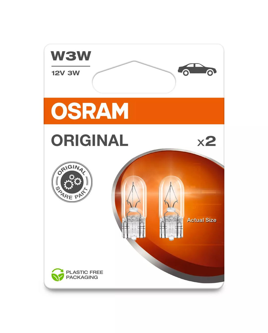 Bec Original Osram W3W 12V 3W W2.1X9.5s Set 2 buc