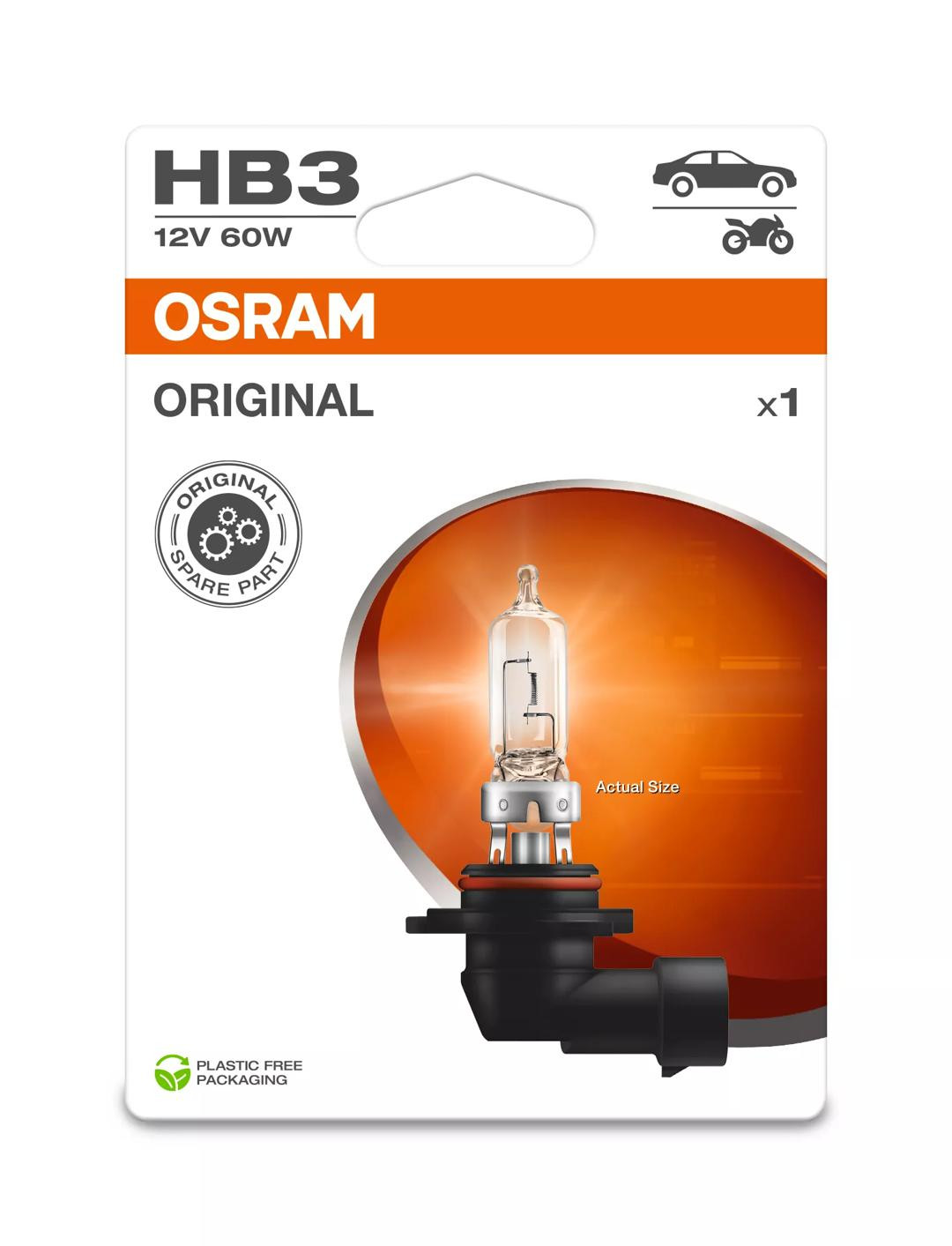 Bec Original Osram HB3 60W 12V P20d