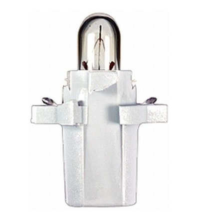 Bec cu mufa, iluminare bord auto, 12V 2W B8.3d, alb, HELLA Standard 8GA 007 997-001, se vinde la set de 10 bucăți/preț pe bucata