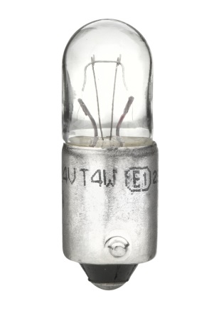 Bec HELLA HEAVY DUTY auto semnalizator 8GP 002 067-241, 24V, 4W, T4W, BA9s, halogen, se vinde la set de 10 bucati/pret pe bucata pentru IVECO, TOYOTA, VOLVO, MAN, VW...