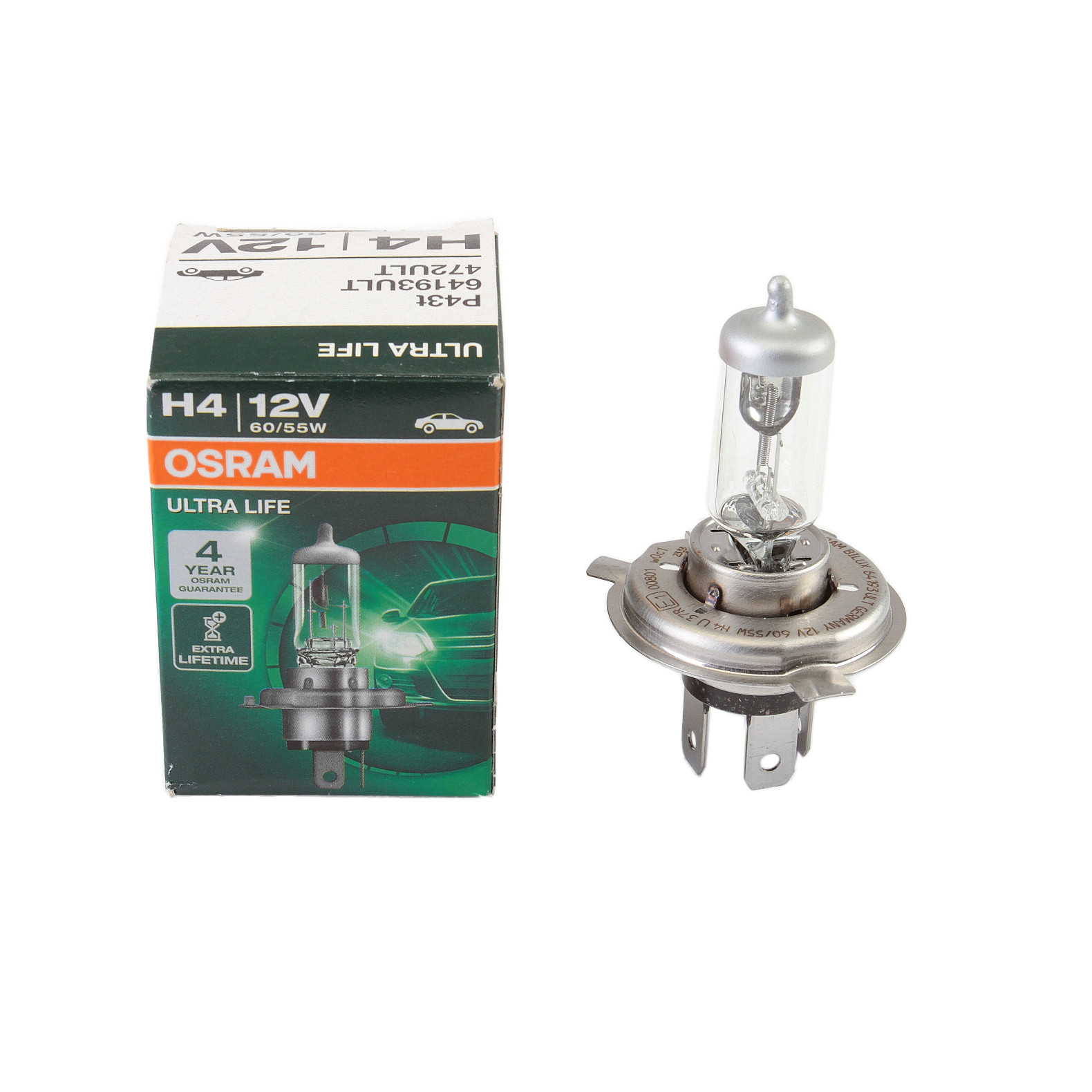 Bec Ultra Life H4 12V 60/55W P43t Osram