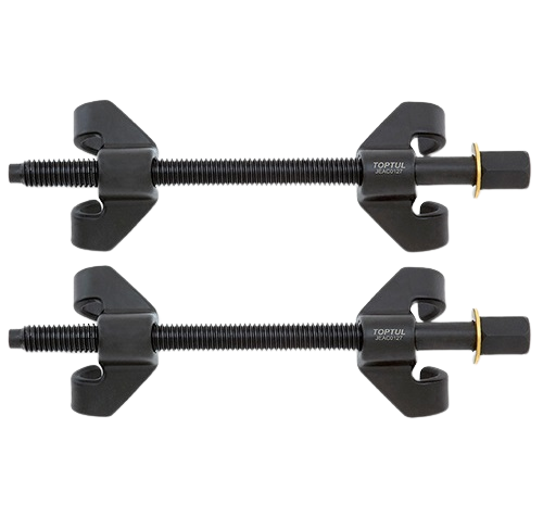 Set 2 prese pentru comprimare arcuri TOPTUL JEAC0127, 270 mm deschidere maxima, antrenor 1/2 inch/21 mm, crom molibden
