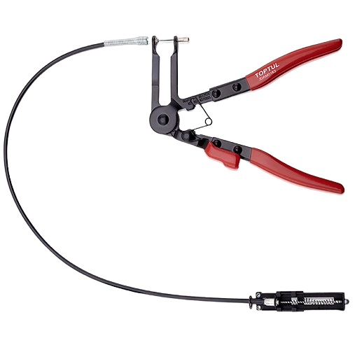 Cleste JDAM0163 flexibil pentru coliere cu bovden TOPTUL, cablu 630 mm, lungime cleste 225 mm, deschidere maxima 53 mm