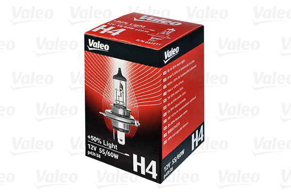 Bec Valeo H4 12V 60/55W P43t-38 +50% Lumina