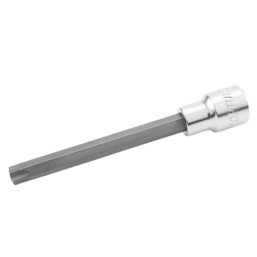 Bit tubular cu soclu TOPTUL BCKA1645, prindere pătrat 1/2 inch, profil torx T45, lungime 120 mm, crom vanadiu