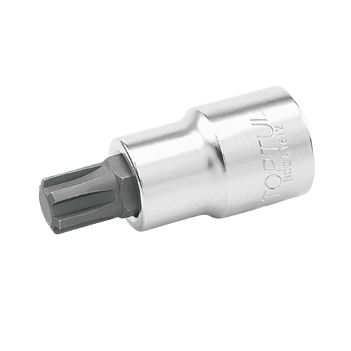 Bit tubular cu soclu TOPTUL BCQA1605, profil torx, prindere pătrat 1/2 inch, dimensiune cheie M5, lungime 55 mm