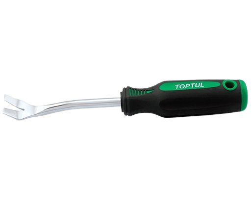 Levier TOPTUL JJAE1011 pentru demontare cleme tapiterie, deschidere falci 9.5 mm, lungime activa 110 mm, lungime totala 230 mm