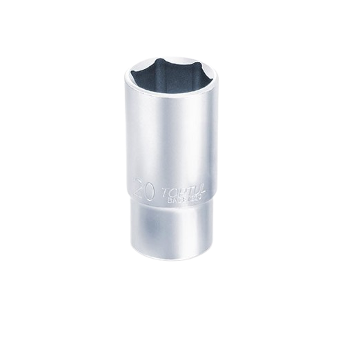Cheie adâncă tubulară TOPTUL BAEE0813, antrenor pătrat 1/4 inch, profil hexagonal, deschidere cheie 13 mm, lungime 50 mm, oțel crom vanadiu