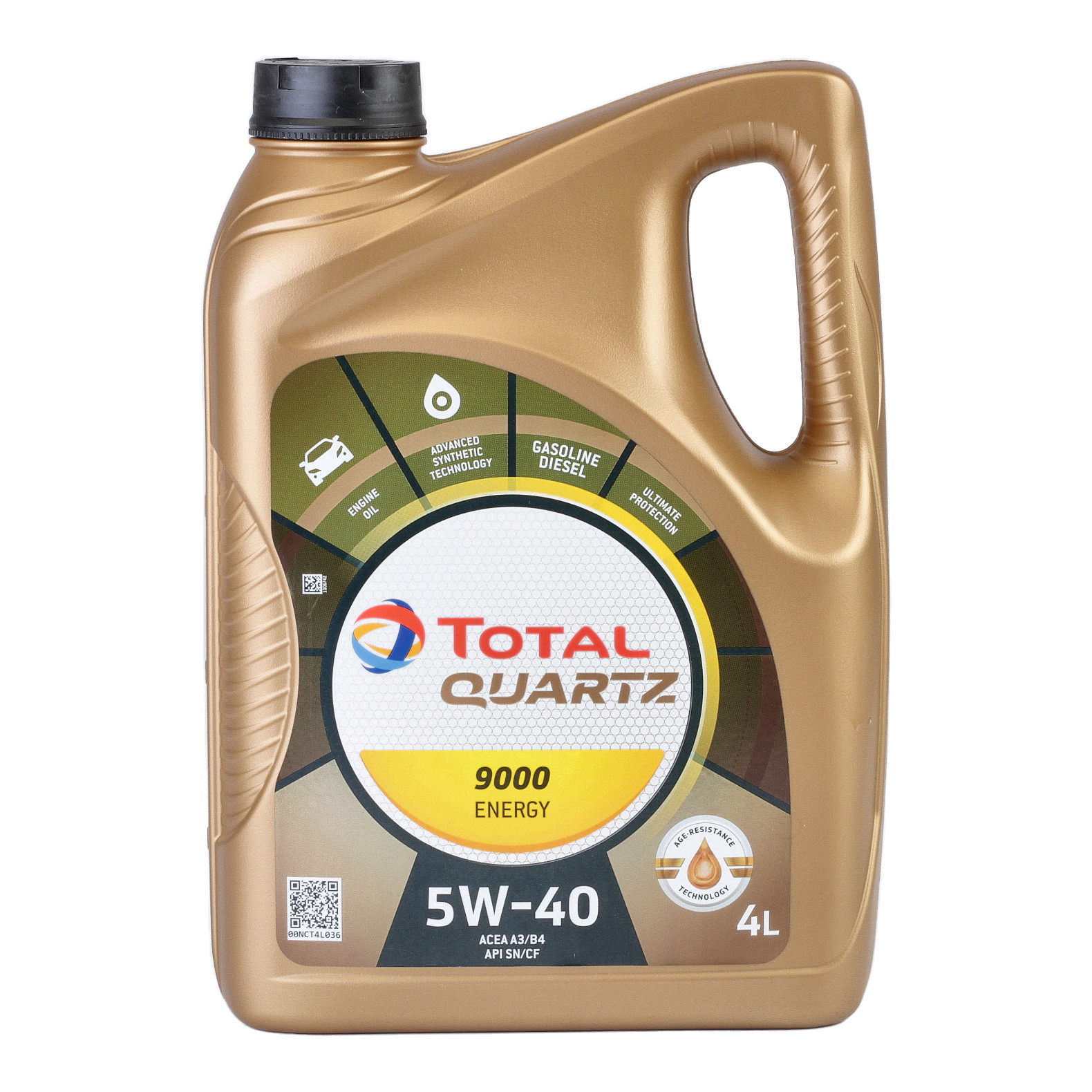 Ulei Total Quartz Energy 9000 5W40 4L pentru motor Fiat, CHRYSLER, PORSCHE, MB...