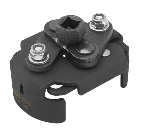 Cheie TOPTUL JDAA0808 pentru filtru ulei, prindere pătrat 3/8 inch, capacitate 65 - 95 mm, crom molibden