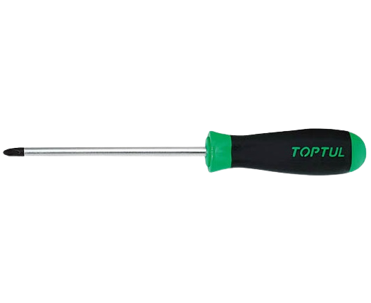 Șurubelniță TOPTUL FBAB0006, PH0, lungime 147 mm, lungime activă 60 mm, mâner ergonomic, aderent