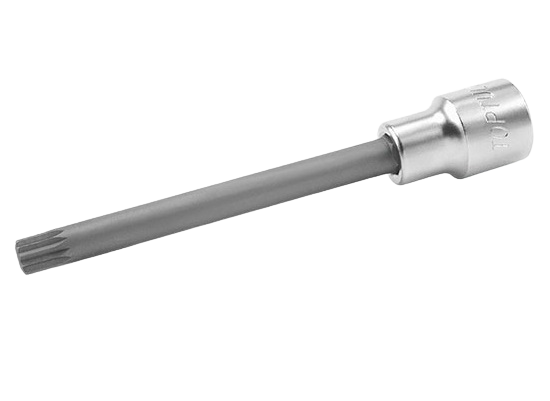 Bit TOPTUL cu soclu tubular BCMD1614, profil torx, antrenor patrat 1/2 inch, deschidere cheie M14, lungime 140 mm, crom vanadiu