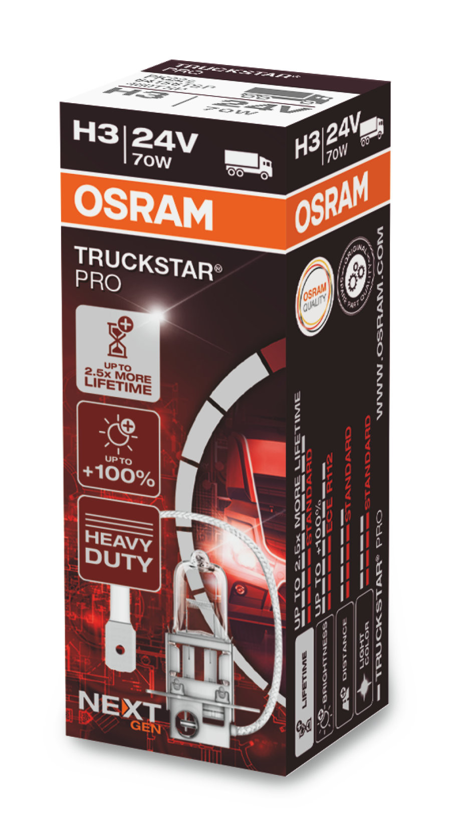 Bec Osram TruckStar PRO Next Generation H3 24V 70W PK22s