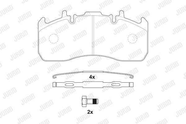 Set placute Jurid frana spate pentru VOLVO, RENAULT