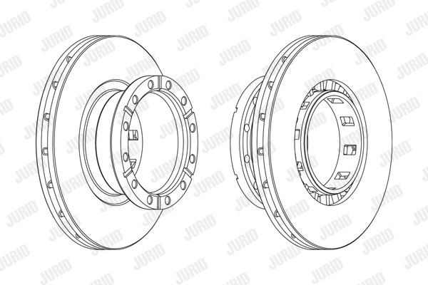Disc frana spate stg/dr IVECO Jurid