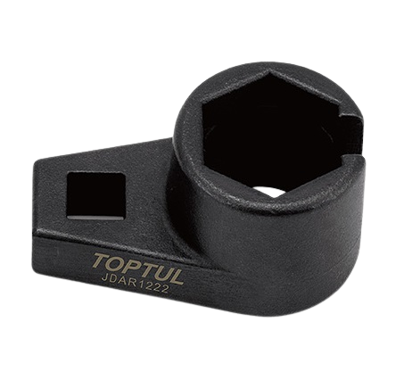 Cheie senzor oxigen TOPTUL JDAR1222, prindere patrat 3/8 inch, deschidere 7/8 inch/22 mm, lungime 30 mm, crom-molibden