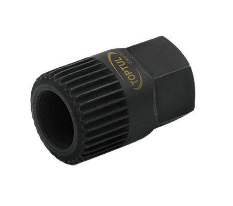 Cheie TOPTUL pentru fulii alternator JDBD3317, 33 dinti, prindere hexagon 17 mm, lungime 30 mm, crom vanadiu pentru VW, AUDI, VOLVO