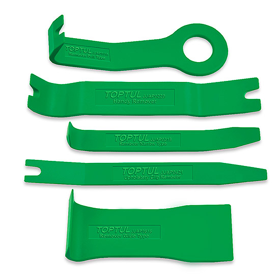 Set 5 leviere pentru demontare tapiteri JGAS0501 TOPTUL, lungime 160 - 210 mm, din nylon si fibră de sticlă