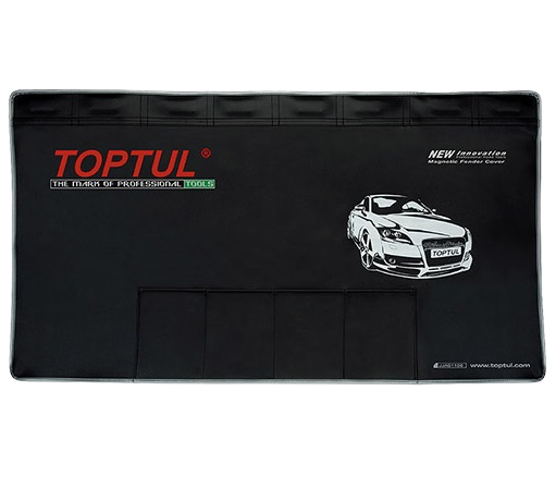 Protectie TOPTUL JJAQ1106 magnetica aripa auto, 1070 x 600 mm, 4 buzunare, negru