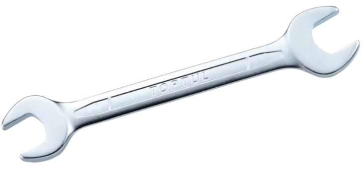 Cheie fixa dubla AAEJ1011 TOPTUL, deschidere cheie 10x11 mm, lungime 161 mm, crom vanadiu, finisaj satinat