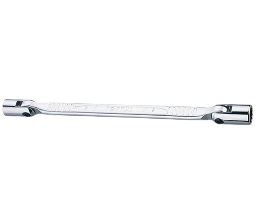 Cheie TOPTUL AEEC2123 tubulara dublu articulata, bi-hexagonal, deschidere cheie 21x23 mm, lungime 305 mm, crom vanadiu