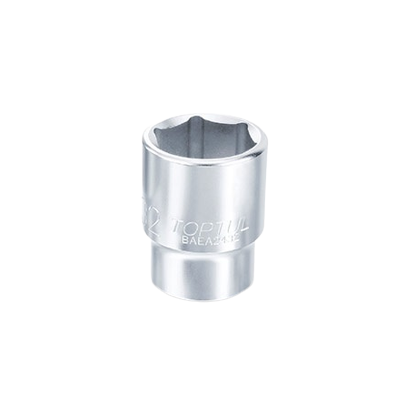 Cheie BAEA2423 tubulară TOPTUL, prindere pătrat 3/4 inch, profil hexagonal, deschidere cheie 23 mm, lungime 50 mm, crom vanadiu