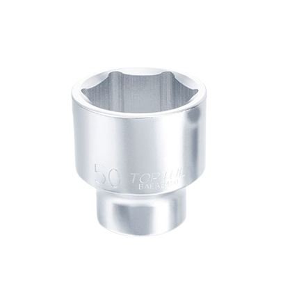 Cheie TOPTUL tubulara BAEA2426, prindere patrat 3/4 inch, profil hexagonal, deschidere cheie 26 mm, lungime 52 mm, crom vanadiu