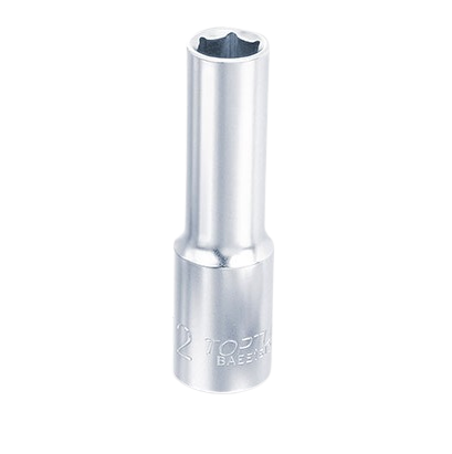 Cheie TOPTUL BAEE1612 tubulara adanca, prindere patrat 1/2 inch, profil hexagonal, deschidere cheie 12 mm, lungime 77 mm, crom vanadiu