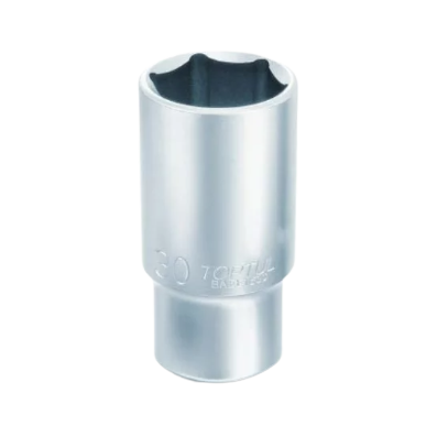 Cheie TOPTUL BAEE1620, tubulara adanca, prindere patrat 1/2 inch, profil hexagonal, deschidere cheie 20 mm, lungime 77 mm, crom vanadiu