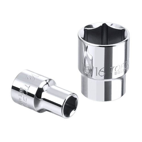 Cheie BBEA1222 TOPTUL, antrenor patrat 3/8 inch, profil hexagonal, deschidere 11/16 inch, lungime 30 mm, crom vanadiu
